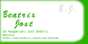 beatrix jost business card